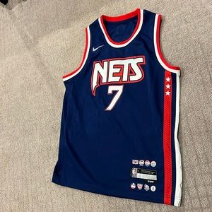 Nets Kevin Durant throwback swingman jersey kids sz Large never worn.